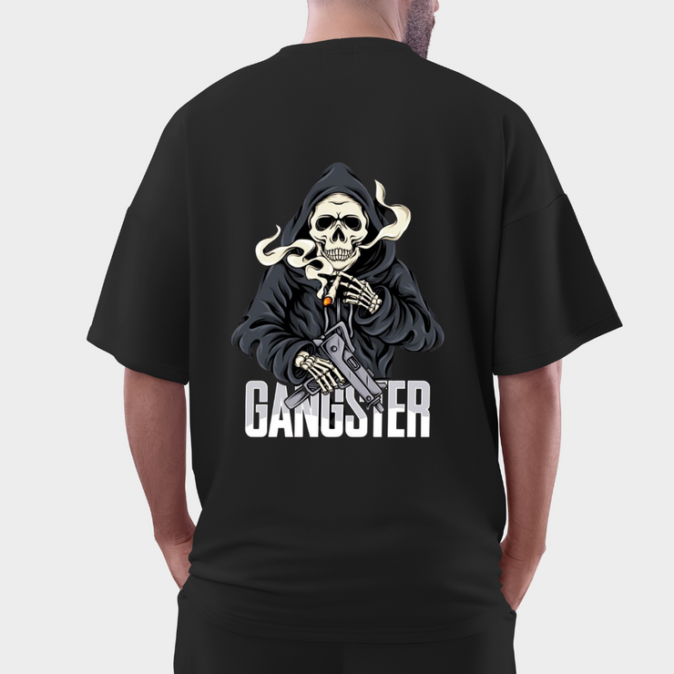 Gangster Style Oversized T-Shirt – Bold Graphic Streetwear